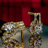 0.91ct Brilliant Cut Diamond Gold Earrings - 03NN03
